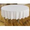 Atlas Commercial Products 90" Round Polyester Tablecloth, Ivory PY-90R-02 - alternate 2